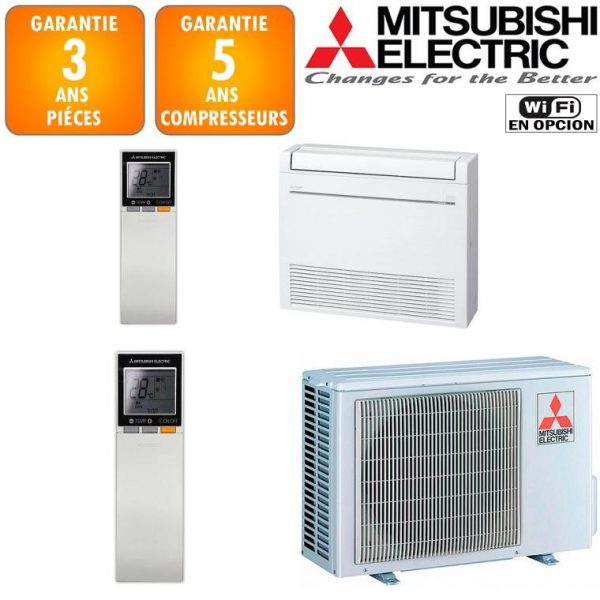 climatisation console double flux mitsubishi mfz-kj35ve-f7e