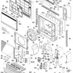 Visuel eclaté d'une console en pièce détachée