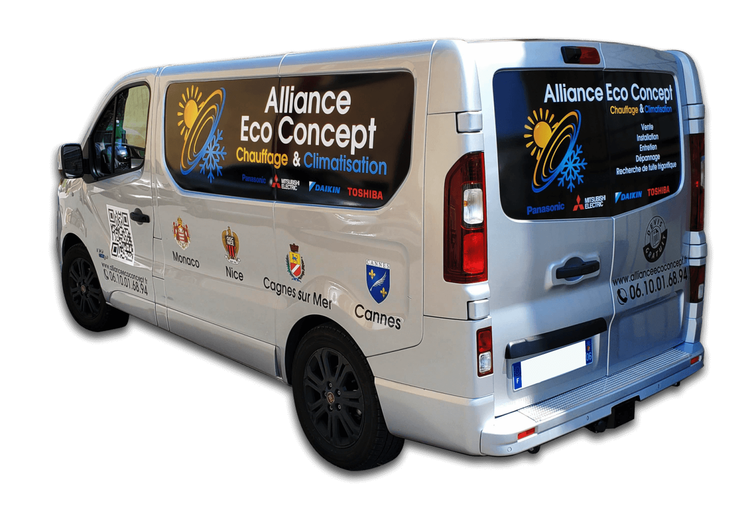 Camion de l'entreprise Alliance eco Concept