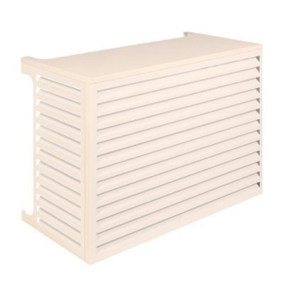 Cache moteur de climatiseur beige