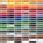 Nuancier des couleurs disponibles pour les caches groupes