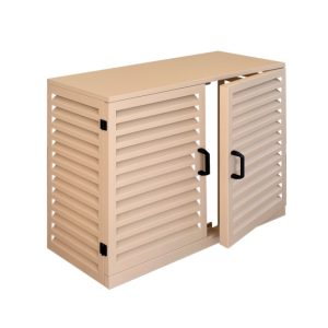 Cache Clim Design en Aluminium – Protection Élégante avec Portes et Poignées