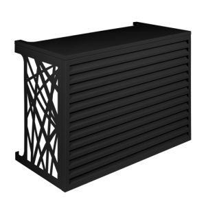 Cache Clim à motifs et lamelles Anthracite